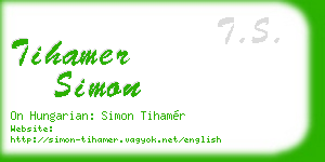 tihamer simon business card